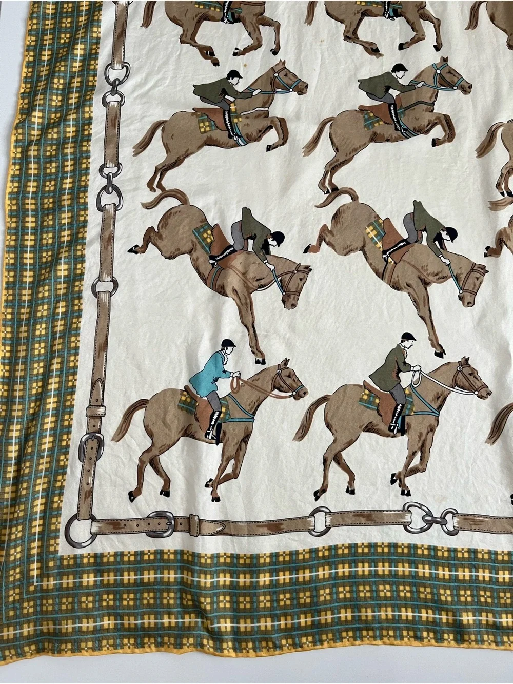 Loredano Equestrian silk scarf